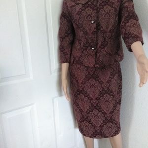 Signature By Larry Levine 2 Piece Skirt Suit